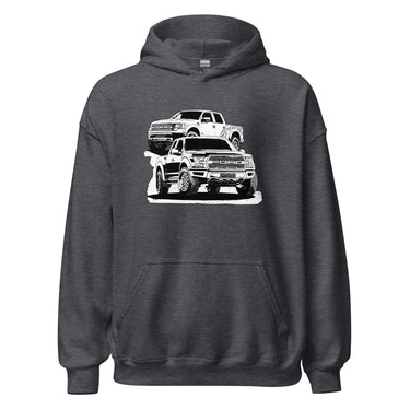 Raptor Truck Hoodie in grey